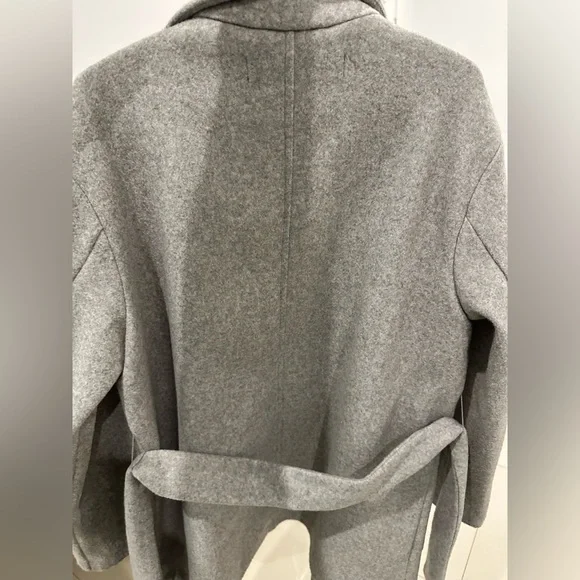 ZARA Grey Wrap Coat Jacket for Autumn/Winter Petite-Friendly! Used once only - Picture 2 of 3